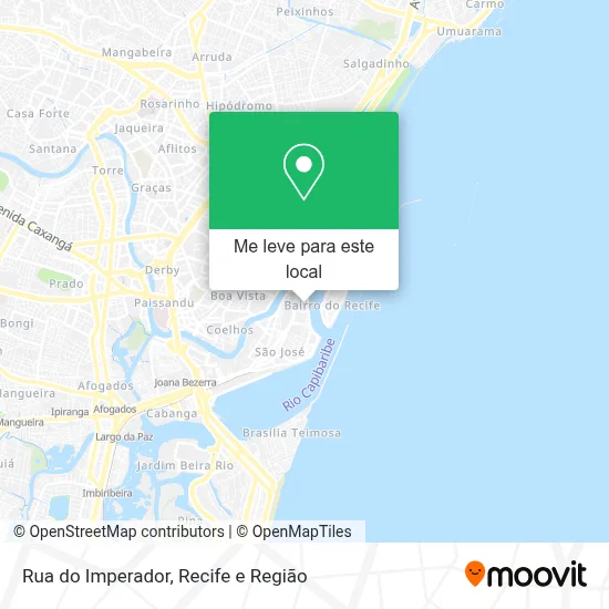 Rua do Imperador mapa