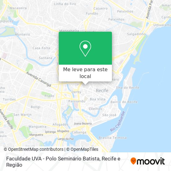 Faculdade UVA - Polo Seminário Batista mapa
