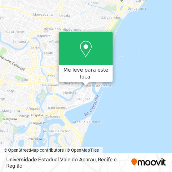 Universidade Estadual Vale do Acarau mapa