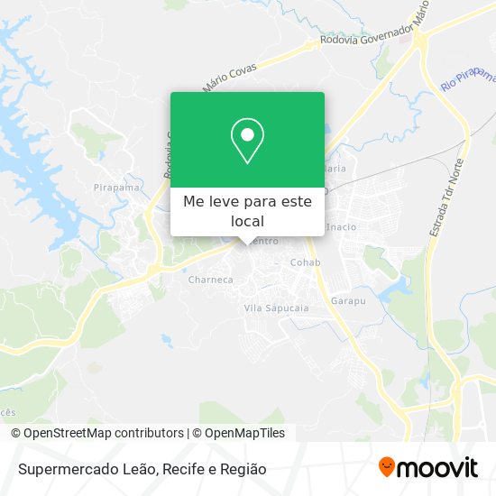 Supermercado Leão mapa