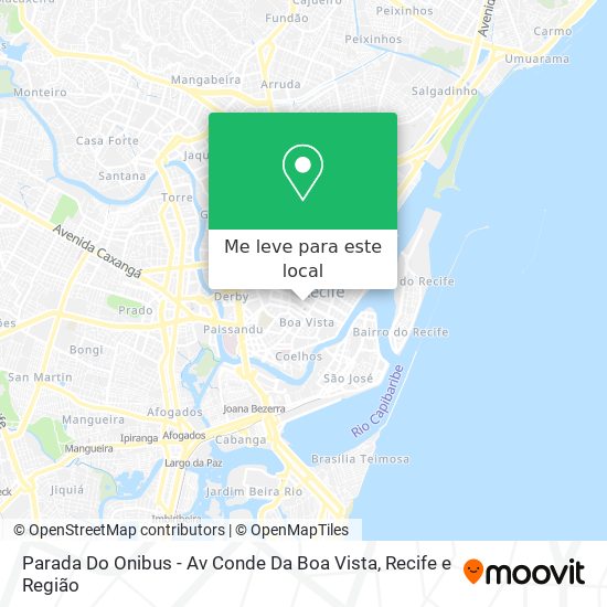 Parada Do Onibus - Av Conde Da Boa Vista mapa