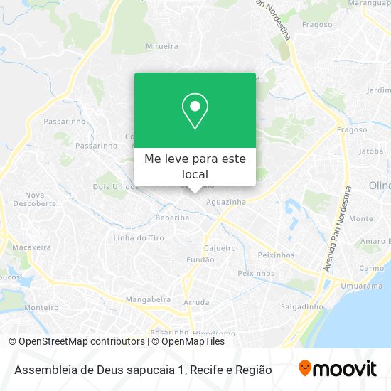 Assembleia de Deus sapucaia 1 mapa
