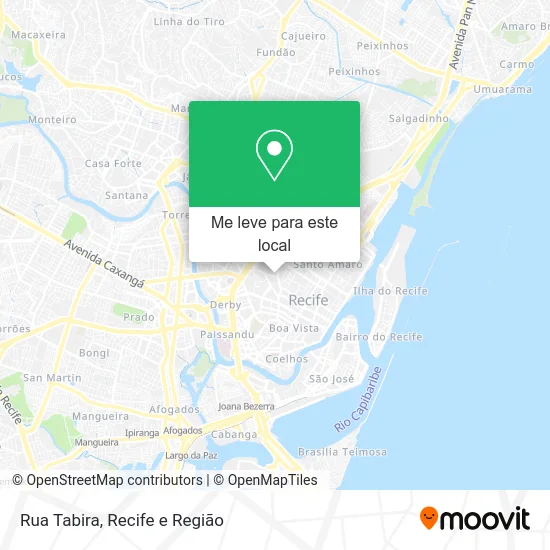 Rua Tabira mapa