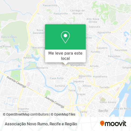 Associação Novo Rumo mapa