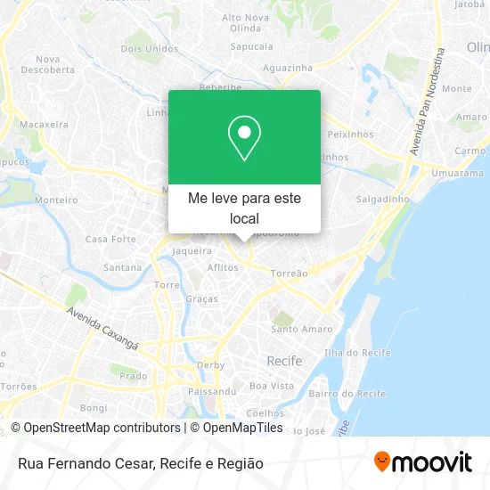 Rua Fernando Cesar mapa