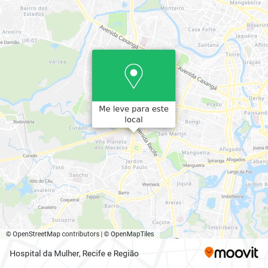 Hospital da Mulher mapa