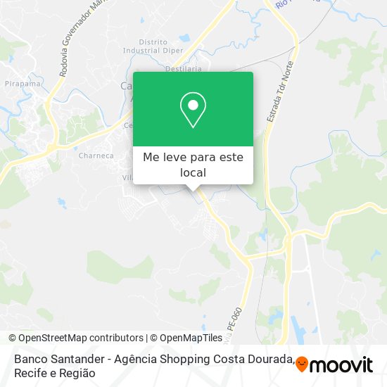 Banco Santander - Agência Shopping Costa Dourada mapa