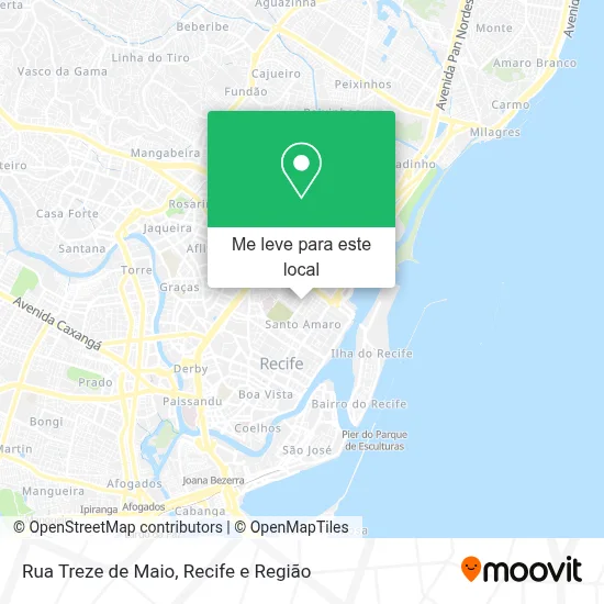 Rua Treze de Maio mapa