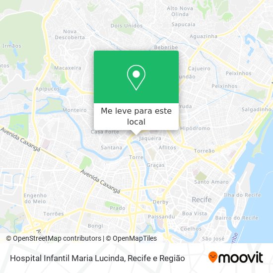 Hospital Infantil Maria Lucinda mapa