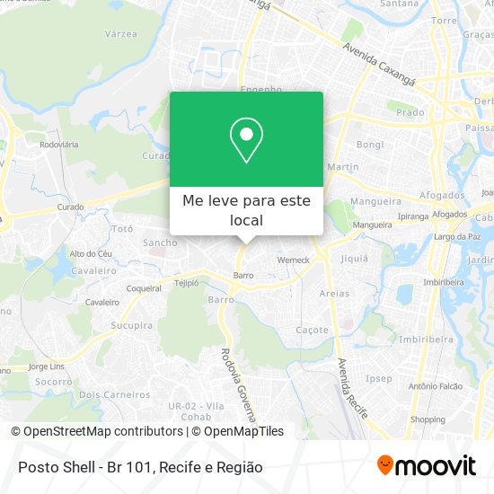Posto Shell - Br 101 mapa