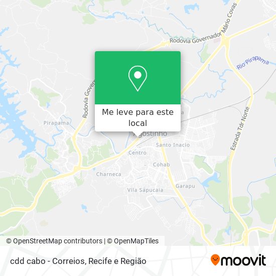 cdd cabo - Correios mapa