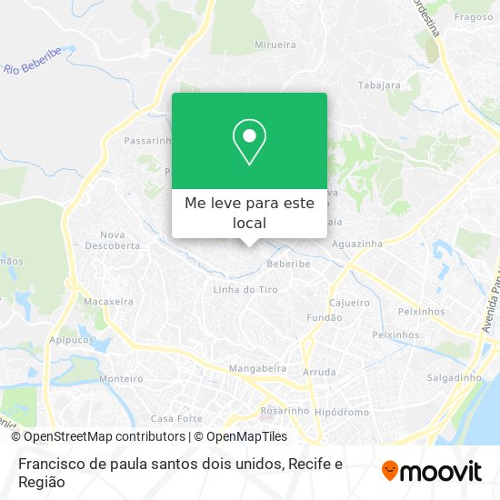 Francisco de paula santos dois unidos mapa