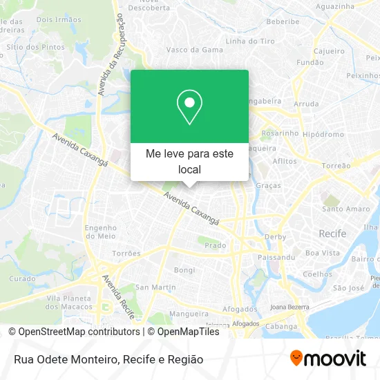 Rua Odete Monteiro mapa