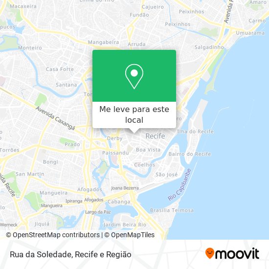 Rua da Soledade mapa