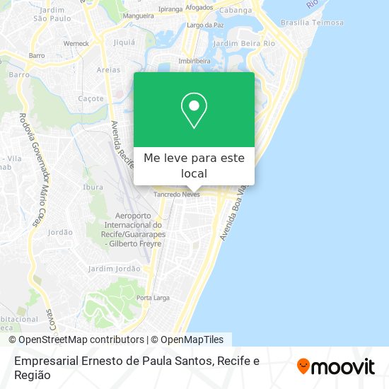 Empresarial Ernesto de Paula Santos mapa