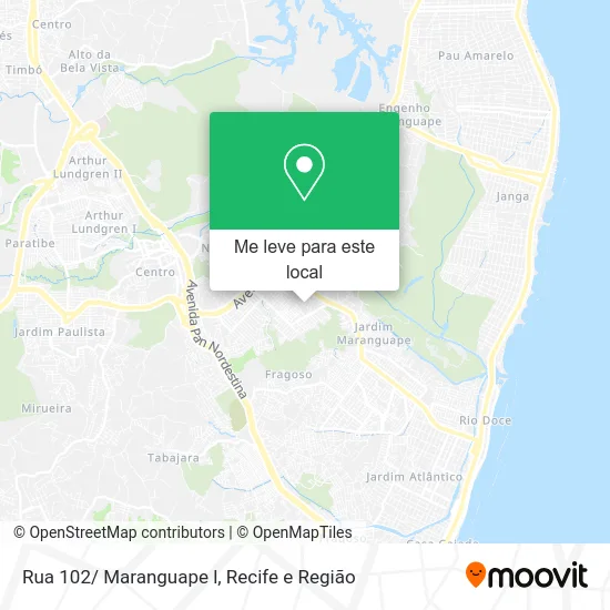 Rua 102/ Maranguape l mapa