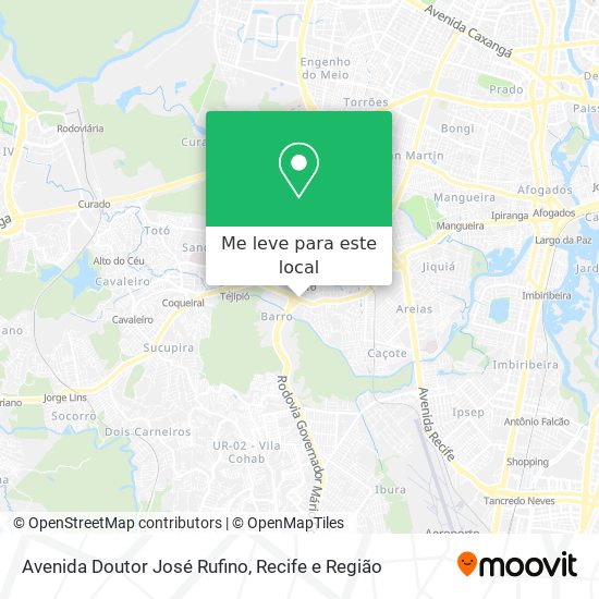 Avenida Doutor José Rufino mapa