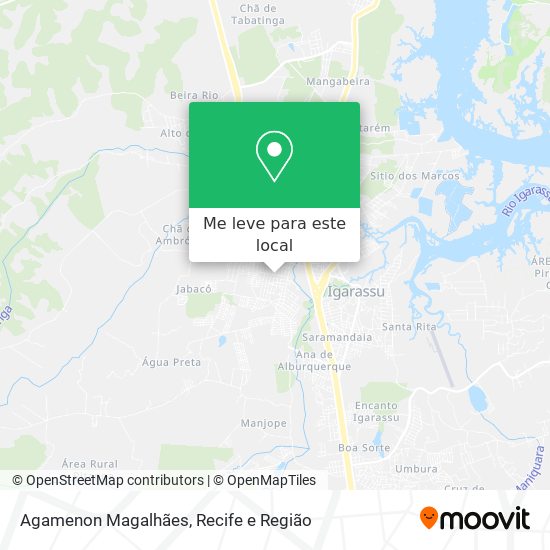 Agamenon Magalhães mapa