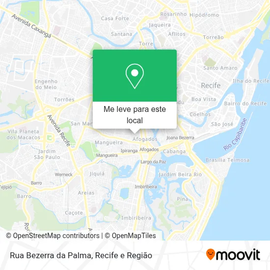 Rua Bezerra da Palma mapa