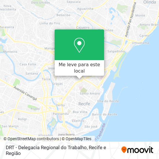 DRT - Delegacia Regional do Trabalho mapa