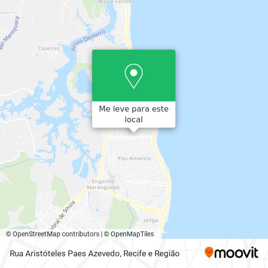 Rua Aristóteles Paes Azevedo mapa