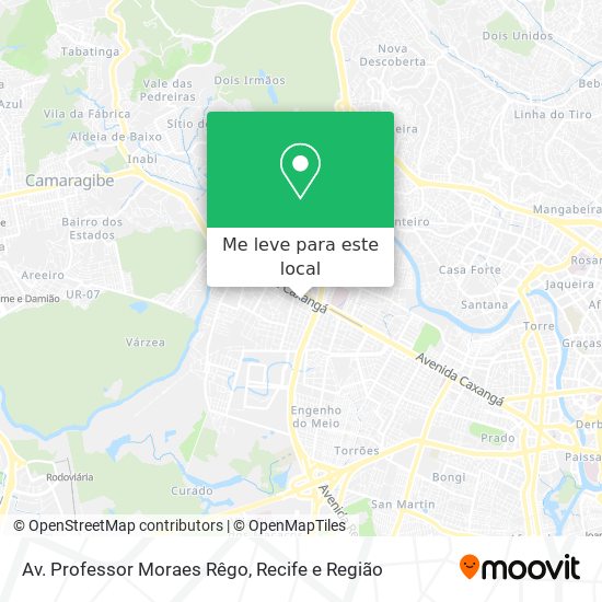 Av. Professor Moraes Rêgo mapa