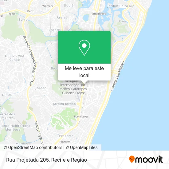 Rua Projetada 205 mapa