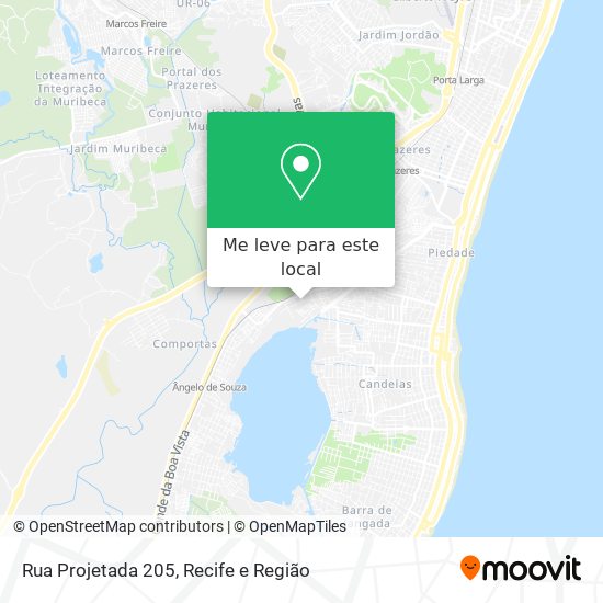 Rua Projetada 205 mapa