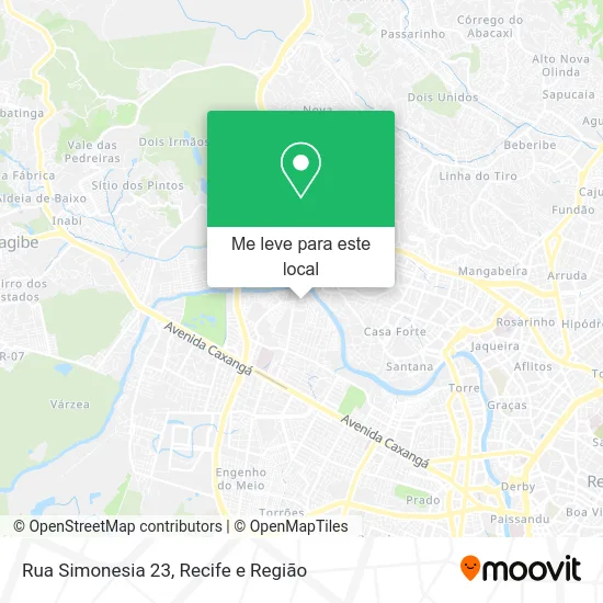 Rua Simonesia 23 mapa