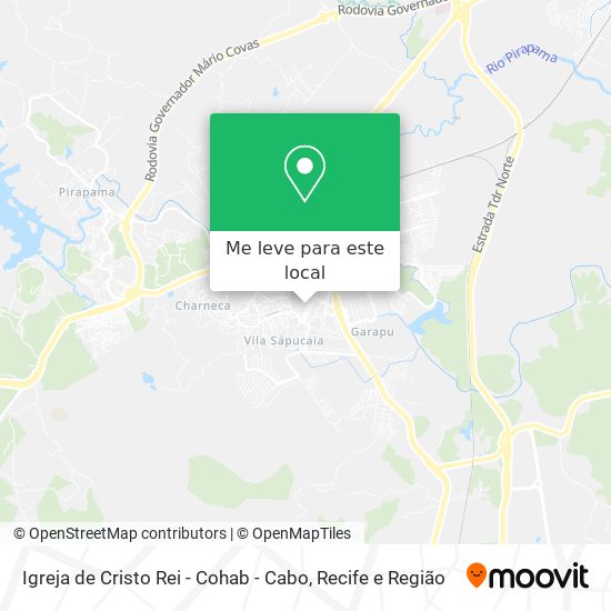 Igreja de Cristo Rei - Cohab - Cabo mapa