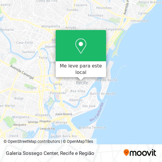 Galeria Sossego Center mapa