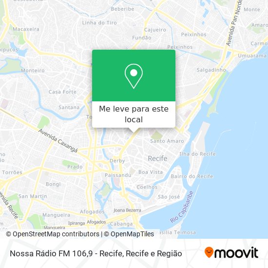 Nossa Rádio FM 106,9 - Recife mapa