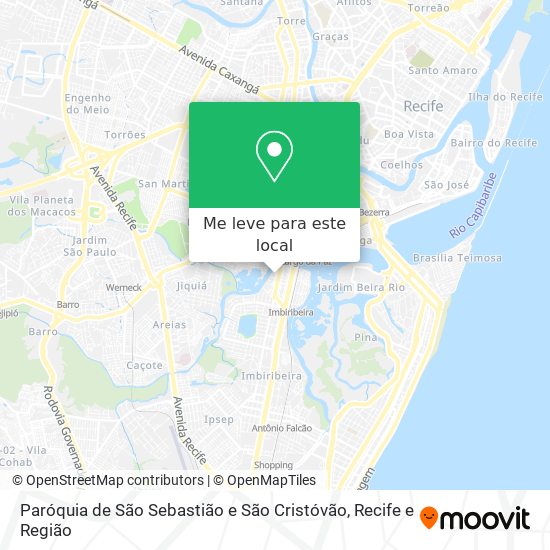 Paróquia de São Sebastião e São Cristóvão mapa