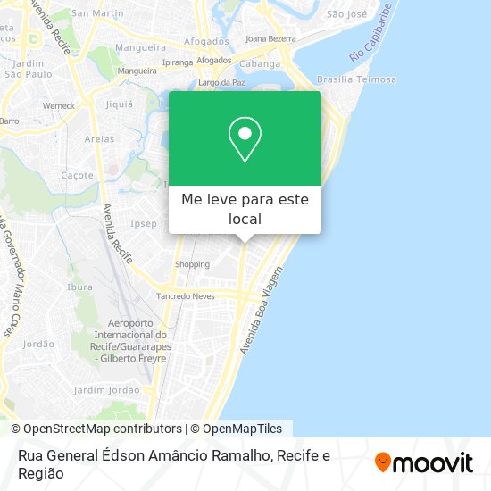 Rua General Édson Amâncio Ramalho mapa