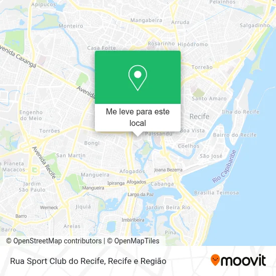 Rua Sport Club do Recife mapa