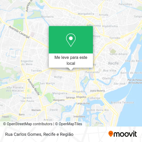 Rua Carlos Gomes mapa