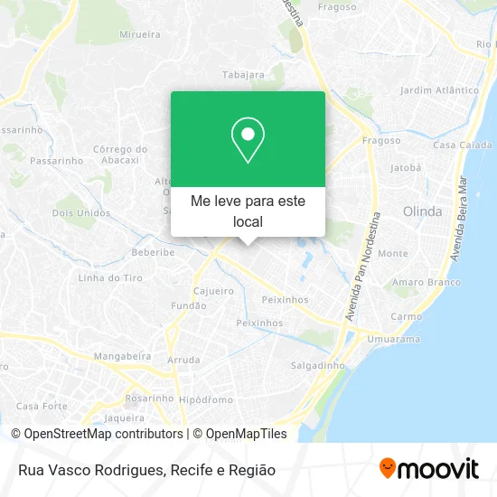 Rua Vasco Rodrigues mapa