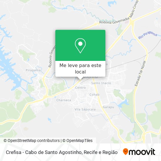 Crefisa - Cabo de Santo Agostinho mapa