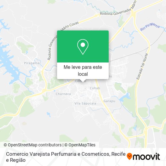 Comercio Varejista Perfumaria e Cosmeticos mapa