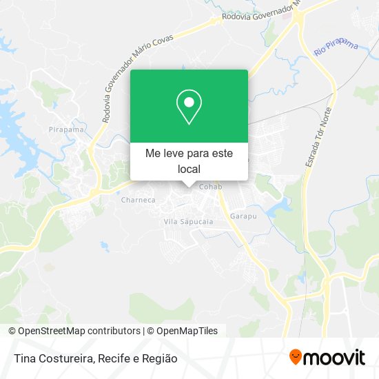Tina Costureira mapa