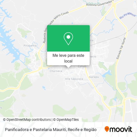 Panificadora e Pastelaria Mauriti mapa