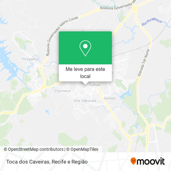 Toca dos Caveiras mapa