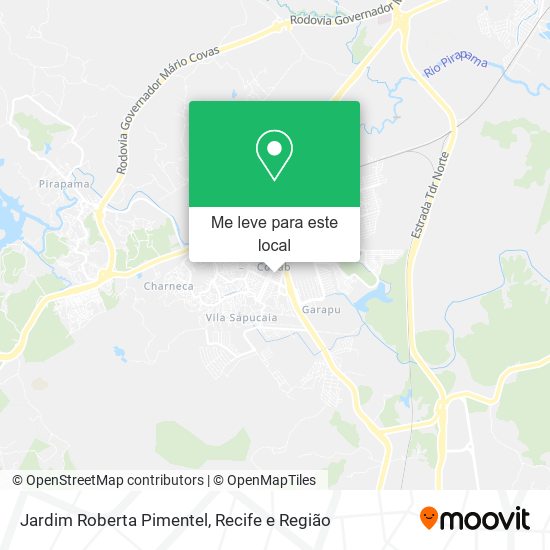 Jardim Roberta Pimentel mapa