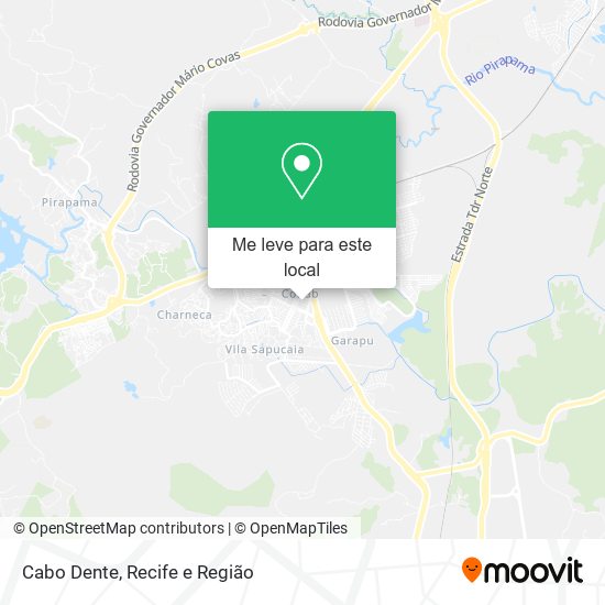 Cabo Dente mapa