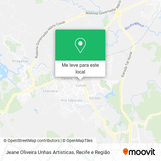 Jeane Oliveira Unhas Artisticas mapa
