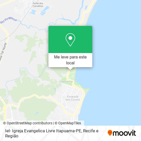 Iel- Igreja Evangelica Livre Itapuama-PE mapa