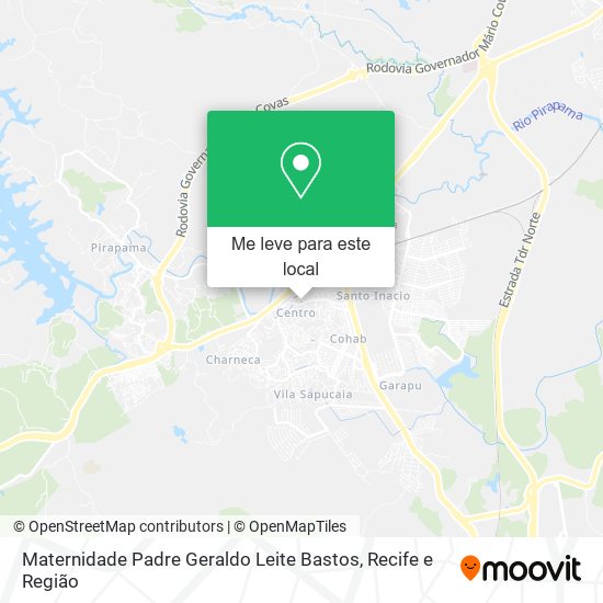 Maternidade Padre Geraldo Leite Bastos mapa