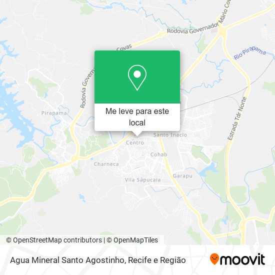 Agua Mineral Santo Agostinho mapa