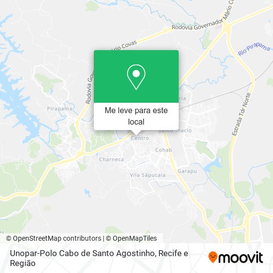 Unopar-Polo Cabo de Santo Agostinho mapa