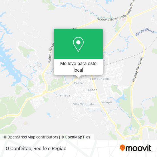 O Confeitão mapa